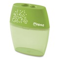 Office & Office Supplies | Maped Helix 634755 Shaker 3.74 in. x 1.02 in. x 4.92 in. Two-Hole Canister Pencil Sharpener - Random Assorted Color image number 1