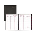 Notebooks & Pads | Brownline CB950C-BLK 11 in. x 8.5 in. 12-Month (Jan to Dec) 2025 CoilPro Weekly Appointment Book in Columnar Format - Black Lizard-Look Cover image number 0