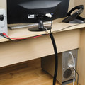 Office Electronics & Batteries | D-Line US/CTT1.1/25B 1 in. Diameter x 43 in. Long Cable Tidy Tube - Black image number 1