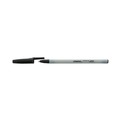 Pens | Universal UNV27410 Medium 1 mm Stick Ballpoint Pen - Black Ink, Gray/Black Barrel (1 Dozen) image number 2