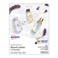 Labels | Avery 04222 0.75 in. Diameter Printable Self-Adhesive Permanent ID Labels with Sure Feed - Clear (400/Pack) image number 0