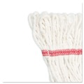  | Boardwalk BWK503WHCT 5 in. Super Loop Cotton/Synthetic Fiber Wet Mop Head - Large, White (12/Carton) image number 3