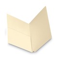 Just Launched | Smead 24115 Heavyweight Straight End Tab Pocket Folders - Letter, Manila (50/Box) image number 2