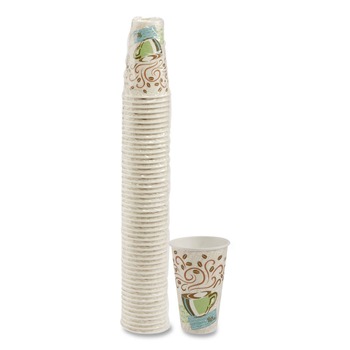 FOOD AND SNACKS | Dixie 5356CD 16 oz. PerfecTouch Coffee Haze Design Paper Hot Cups (50/Pack)