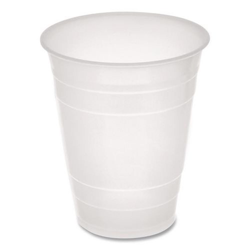 Cups and Lids | Pactiv Corp. YE160 16 oz Plastic Drink Cups - Translucent (960/Carton) image number 0