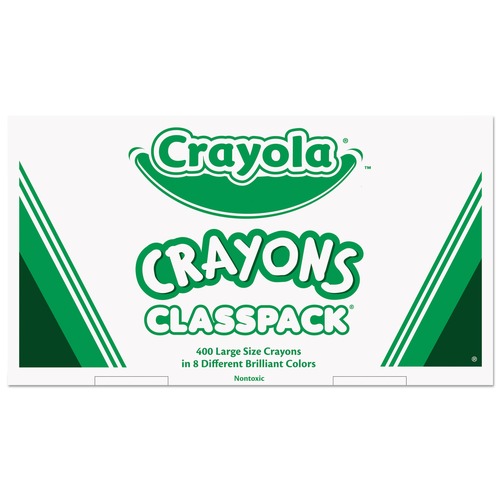 Arts & Crafts Supplies | Crayola 528038 Classpack Crayons - Large (400/Box) image number 0