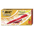 Pens | BIC SCSM11 RED Medium 1 mm Soft Feel Retractable Ballpoint Pen - Red (1-Dozen) image number 0