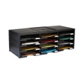 Desktop Organizers | Storex 61602U01C 12 Compartments 10.63 in. x 13.3 in. x 31.4 in. Literature Organizer - Black image number 6