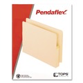 File Folders | Pendaflex 12812 3.5 in. Expansion Letter Size Manila Drop Front Shelf File Pockets with Rip-Proof-Tape Gusset Top - Manila (25/Box) image number 3