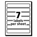 Labels | Avery 05230 0.66 in. x 3.44 in. Removable File Folder Labels with Sure Feed Technology - White (7/Sheet, 36 Sheets/Pack) image number 2