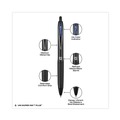 Pens | uni-ball 70463 207 Plusplus 0.7 mm Retractable Gel Pen - Blue Ink/Black Barrel/Medium (1-Dozen) image number 3
