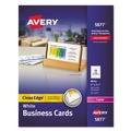 Avery | Avery 05877 2 in. x 3.5 in. Clean Edge Laser Business Cards - White (10 Cards/Sheet, 40 Sheets/Box) image number 0