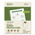 Sheet Protectors | Avery 75537 Top-Load Recycled Polypropylene Sheet Protector - Semi-Clear (100/Box) image number 0