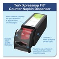 Paper Towel Holders | Tork 7432000 Xpressnap Fit 4.8 x 12.8 x 5.6 Countertop Napkin Dispenser - Black image number 1