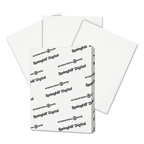 Flash Cards | Springhill 015101 8.5 in. x 11 in. 90-lb. Digital Index Card Stock - 92 Bright White (250/Pack) image number 0