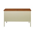 Office Desks & Workstations | Alera 22199 45 in. x 24 in. x 29.5 in. Single Pedestal Steel Desk - Cherry/Putty image number 4