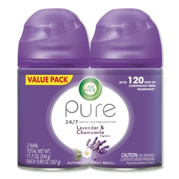 Air Wick 62338-85595 5.89 oz. Aerosol Spray Lavender/Chamomile Freshmatic Ultra Spray Refill (3/Carton)
