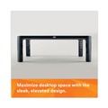 Monitor Stands | 3M MS85B 16 in. x 12 in. x 1.75 in. to 5.5 in. 20-lb. Capacity Adjustable Monitor Stand - Black/Silver image number 3