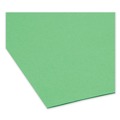 File Folders | Smead 17110 Straight Tabs Legal Size 0.75 in. Expansion Reinforced Top Tab Colored File Folders - Green (100/Box) image number 3