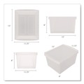 Boxes & Bins | Storex 61430U06C Storage Bins, with Snap-On Lid, 4 gal, 11.25 x 13.53 x 7.87, Translucent, 6/Pack image number 9