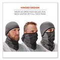 Safety & First Aid | Ergodyne 16835 N-Ferno 6823 One Size Fits Most Fleece Hinged Balaclava Face Mask - Gray image number 5