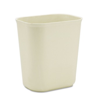 Rubbermaid Commercial FG254100BEIG 3.5 gal. Fiberglass Wastebasket - Beige