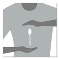 Cutlery | SOLO HSWTX-0007 Impress Heavyweight Full-Length Polystyrene Cutlery Spoon - White (100/Box) image number 2