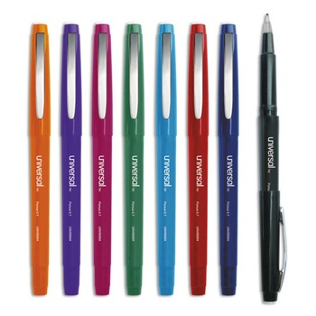 Universal UNV50504 Porous Point Medium 0.7mm Pens - Assorted (8/Pack)