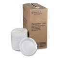 Food Service | Pactiv Corp. 0TH100090000 Placesetter 9 in. Diameter Plate Satin Non-Laminated Foam Dinnerware - White (500/Carton) image number 0