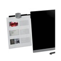 Monitor Stands | 3M DH240MB 30 Sheet Capacity Adhesive Monitor Mount Swing Arm Plastic Copyholder - Black/Silver Clip image number 3