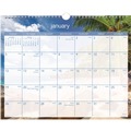 Bulletin Boards | AT-A-GLANCE DMWTE828 12-Month (Jan to Dec): 2026 15 in. x 12 in. Tropical Escape Photography Tropical Escape Wall Calendar - Pale Blue/Multicolor Sheets image number 0