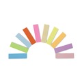Sticky Notes & Post it | Universal UNV99026 1/2 in.x 2 in. Self-Stick Page Tabs - Assorted Colors (500/Pack) image number 1