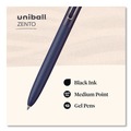 Back to School Sale | uni-ball 70663 Medium 0.7 mm Zento Retractable Gel Pen - Black Ink, Assorted Barrel (1-Dozen) image number 3