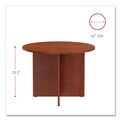 Office Desks & Workstations | Alera ALEVA7142MC 42 in. x 29.5 in. Valencia Round Conference Table with Legs - Medium Cherry image number 3
