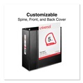 Binders | Universal UNV20998 11 in. x 8.5 in. 5 in. Capacity 3 Rings Slant-Ring View Binder - Black image number 9