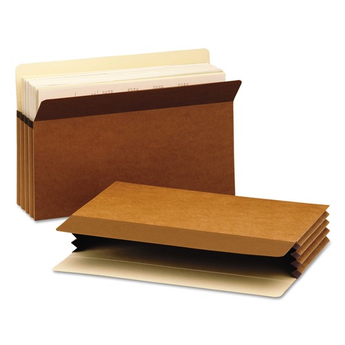 Just Launched | Smead 73210 3-1/2 in. Expansion Easy Grip Pockets - Legal, Redrope (25/Box) image number 0