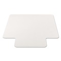 Office Chair Mats | Alera CM2E232ALEPL 45 x 53 All Day Use Non-Studded Chair Mat for Hard Floors - Clear image number 3