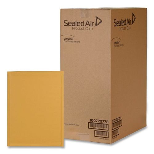 Envelopes & Mailers | Sealed Air 100729777 Jiffylite #0 Barrier Bubble Air Cell Cushion Self-Adhesive Closure Self-Seal 6 in. x 10 in. Bubble Mailer - Brown Kraft (200/Carton) image number 0