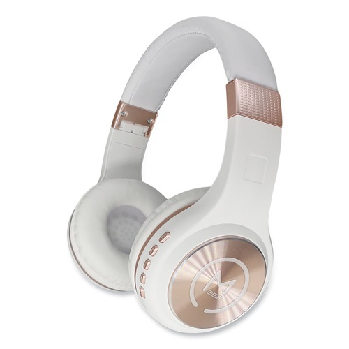 Office Electronics & Batteries | Morpheus 360 HP5500R SERENITY 3 ft. Cord Stereo Wireless Headphones with Microphone - White/Rose Gold image number 0