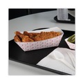  | Boardwalk BWK30LAG300 3 lbs. Capacity Paper Food Baskets - Red/White (500/Carton) image number 6