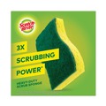 Sponges & Scrubbers | Scotch-Brite 426 4.5 in. x 2.7 in. 0.6 in. Thick Heavy-Duty Scrub Sponge - Yellow/Green (6/Pack) image number 4