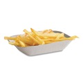 Food Trays, Containers, and Lids | Chinet 10403 5 x 7 Savaday Molded Fiber Paper Food Tray - Beige (1000/Carton) image number 3