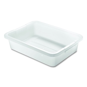 Rubbermaid Commercial FG334992WHT 15 in. x 20 in. x 5 in. Bus/Utility Box - White