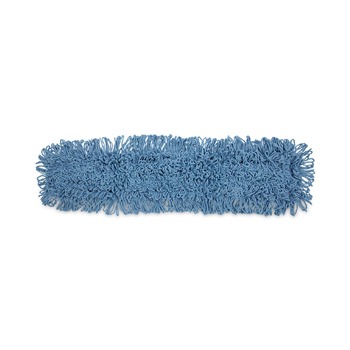 Boardwalk BWK1136 36 in. x 5 in. Looped-End Cotton/ Synthetic Blend Dust Mop Head - Blue