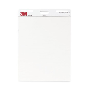 3M 570 25 in. x 30 in. Unruled Professional Flip Chart - White (2/Carton)