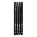 Pens | Sharpie 1742661 Water-Resistant Ink Stick Fine 0.4 mm Porous Point Pen - Black Ink, Black Barrel (4/Pack) image number 2