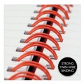 Back to School Sale | Black n' Red E67008 11.75 in. x 8.25 in. Sheets Wide/Legal Rule 1-Subject SCRIBZEE Compatible Flexible Cover Twinwire Notebooks - Black/Red Cover image number 3