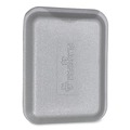 Food Trays, Containers, and Lids | GEN 4SWH 9.5 in. x 7.25 in. x 0.5 in. No. 4S Foam Meat Trays - White (500/Carton) image number 2