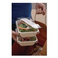  | Eco-Products EP-S015 Plantware Compostable Fork/Knife/Napkin/Spoon Cutlery Kit - Pearl White (250/Carton) image number 5