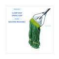  | Boardwalk BWK501GN 5 in. Headband Super Loop Cotton/Synthetic Fiber Wet Mop Head - Small, Green (12/Carton) image number 7